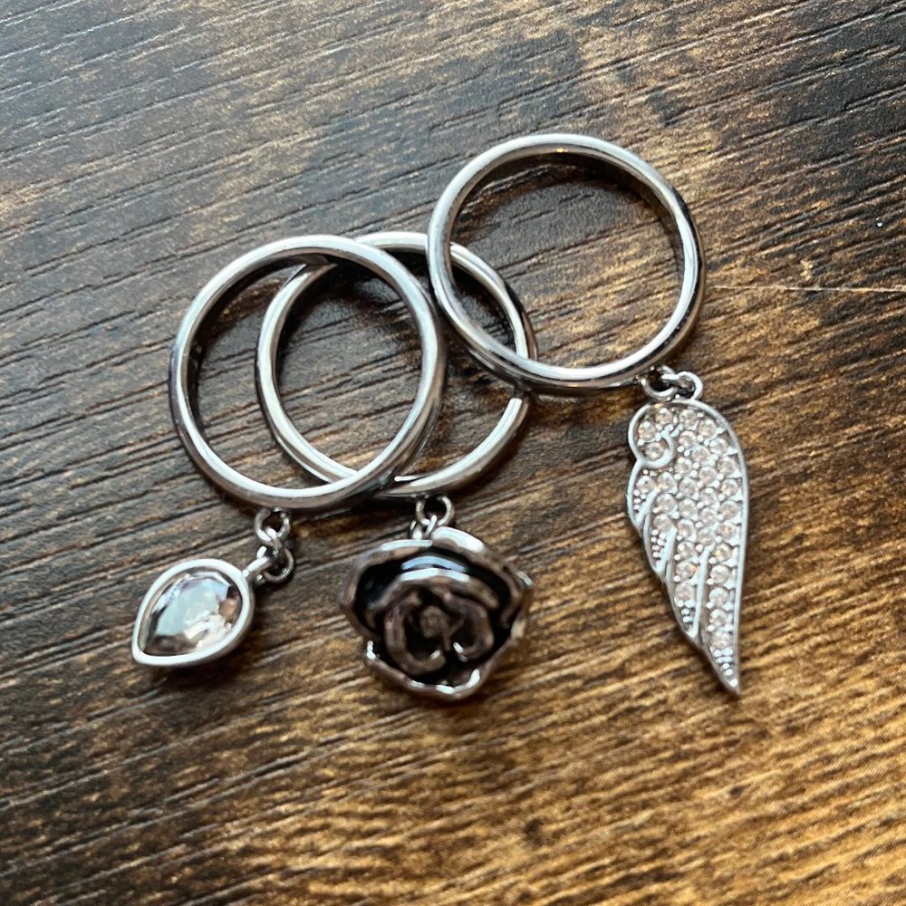 Swarovski Stackable Ring Set - image 1